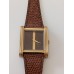 VINTAGE Christian Dior γυναικείο ρολόι με επίχρυσο καντράν και καφέ δερμάτινο λουράκι (VIN17)